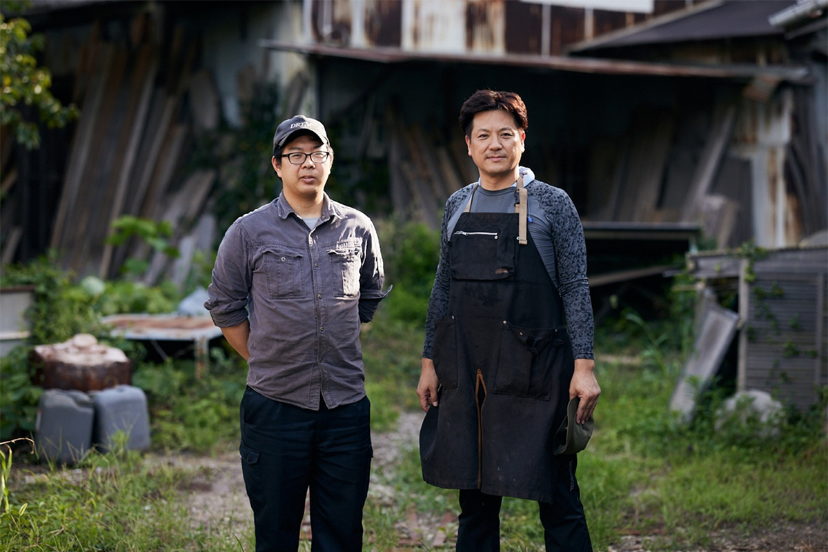 Makoto Tanaka and his first apprentice, Minoru Nagasaka