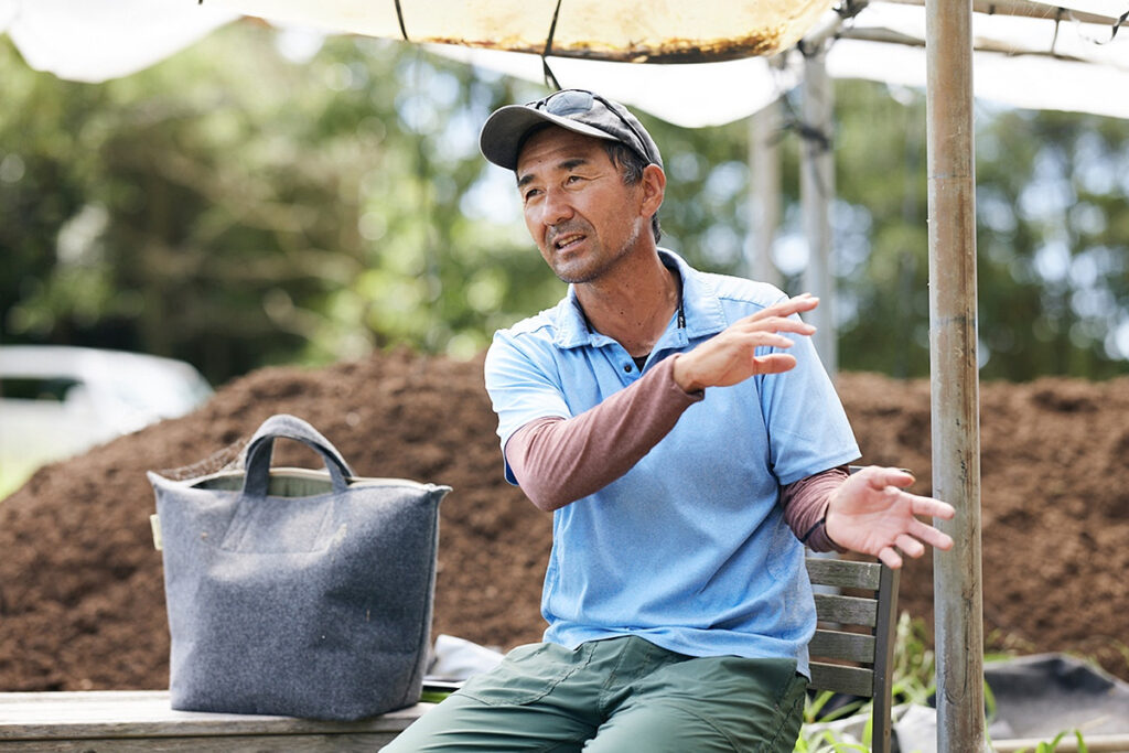 Mr. Murata, farm manager of Awaji Nature Farm